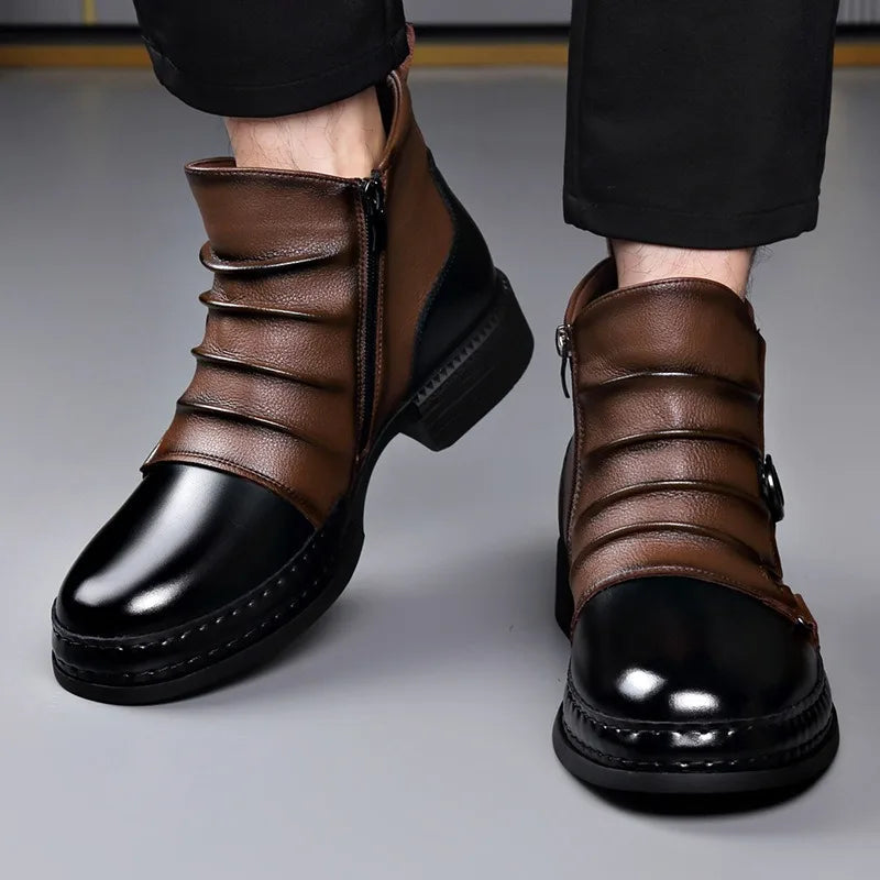 Herren Stiefeletten aus echtem Leder