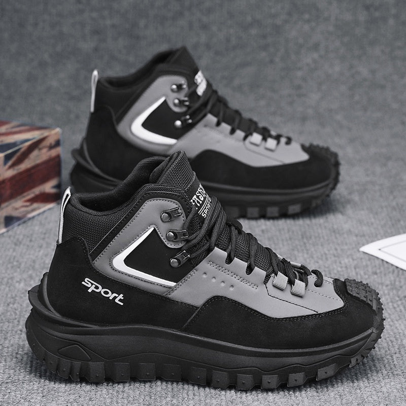 Men's Outdoor Hiking Boots - Waterproof, Non-Slip, Puncture-Proof And Smash-Proof; Correct Arch Support And Wide Toe - Suitable For Daily Wear And Outdoor Adventures