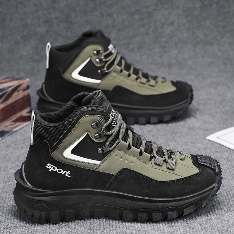 Men's Outdoor Hiking Boots - Waterproof, Non-Slip, Puncture-Proof And Smash-Proof; Correct Arch Support And Wide Toe - Suitable For Daily Wear And Outdoor Adventures