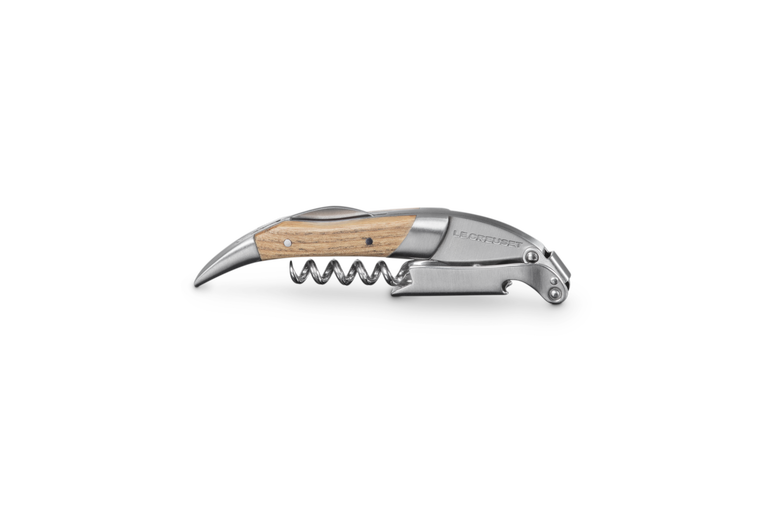 Premium Waiter's Corkscrew with Oak Wood Handle