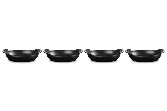Cast Iron Gourmand Set of 4 Mini Oval Bakers