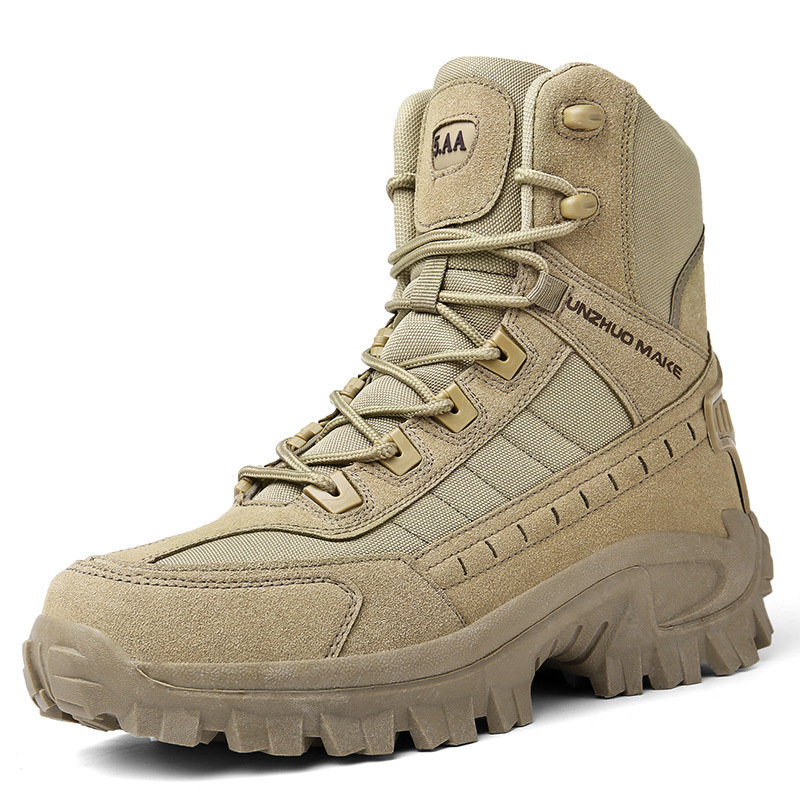 Herren Kampfstiefel Orthopädische Unterstützung Wanderstiefel Wasserdichte Durchtrittsichere Arbeitsstiefel