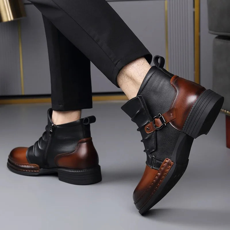 Herren Stiefeletten aus echtem Leder