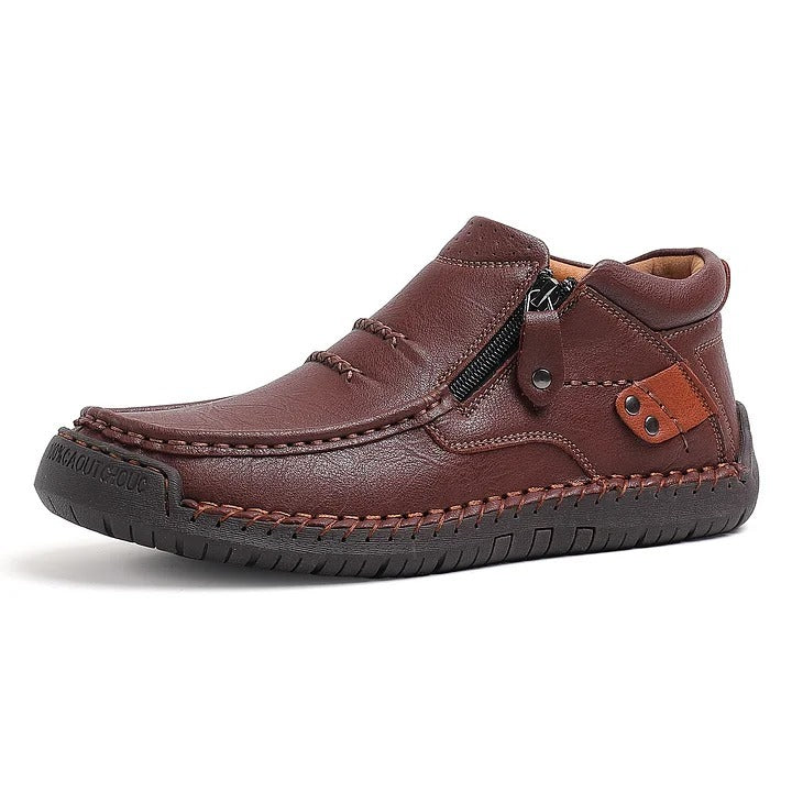 Handgefertigte Premium-Leder-Slipper-Fahrstiefel für Herren