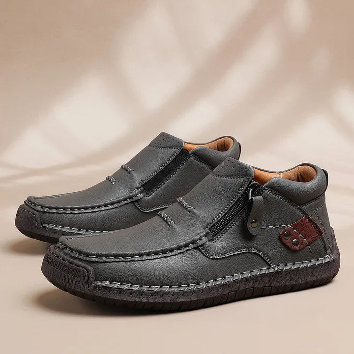 Handgefertigte Premium-Leder-Slipper-Fahrstiefel für Herren