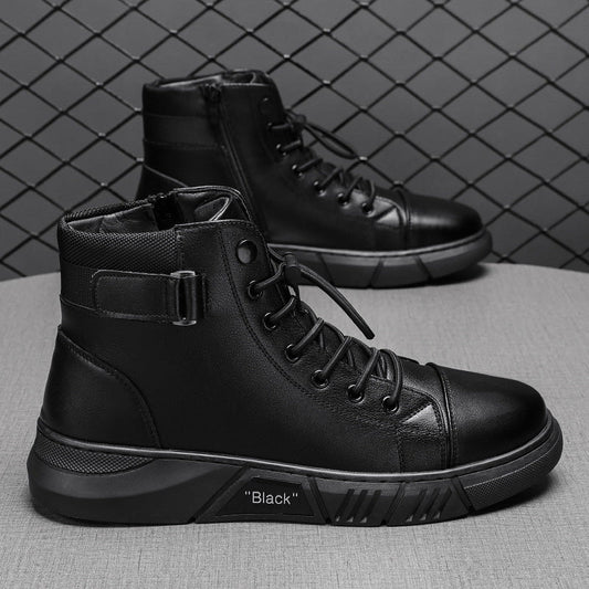 Men's Casual Versatile Genuine Leather Martin Boots