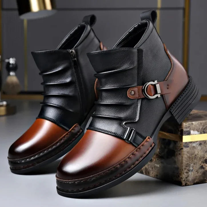 Herren Stiefeletten aus echtem Leder