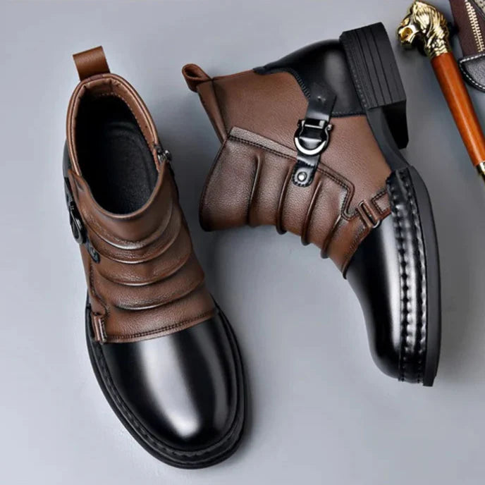 Herren Stiefeletten aus echtem Leder