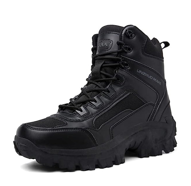 Herren Kampfstiefel Orthopädische Unterstützung Wanderstiefel Wasserdichte Durchtrittsichere Arbeitsstiefel