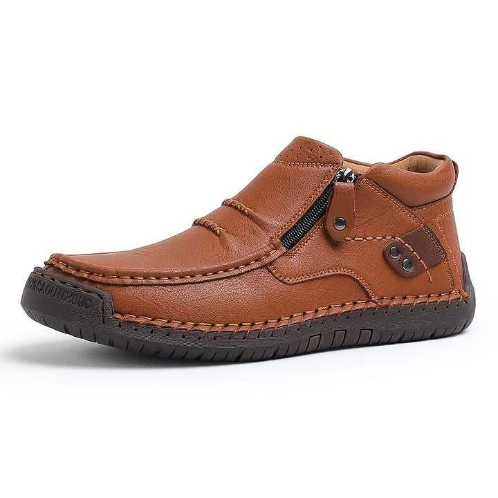 Handgefertigte Premium-Leder-Slipper-Fahrstiefel für Herren