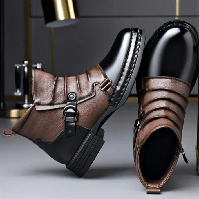 Herren Stiefeletten aus echtem Leder